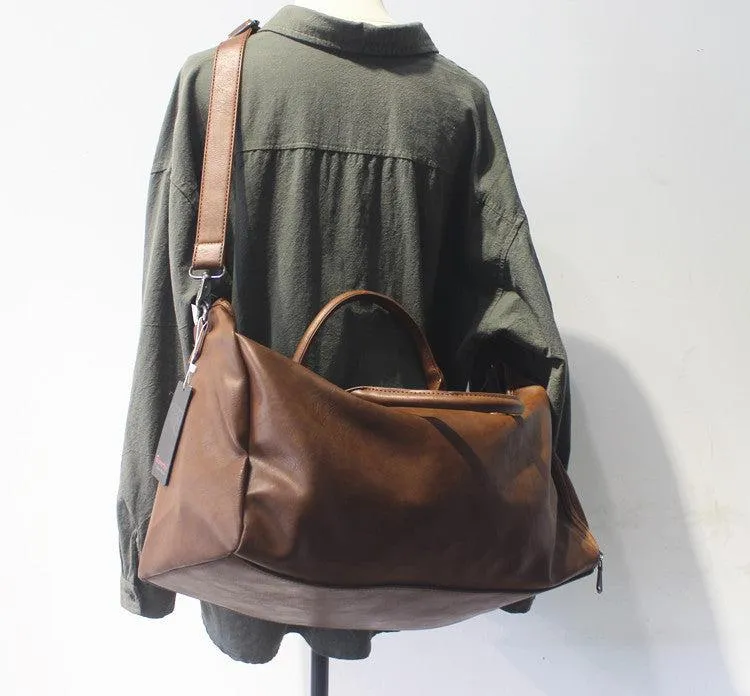 Vvsha  Christmas Gift Pu Leather Travel Bag