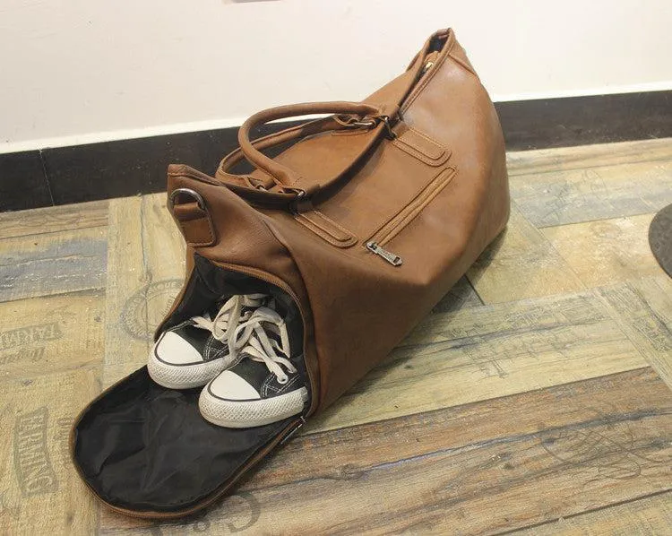 Vvsha  Christmas Gift Pu Leather Travel Bag