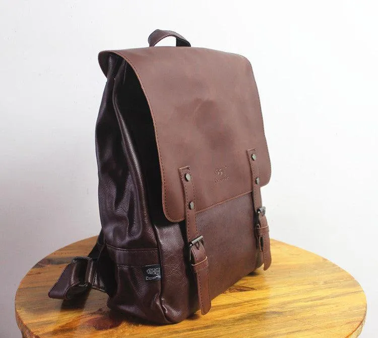 Vvsha  Christmas Gift Vintage Faux Leather Backpack