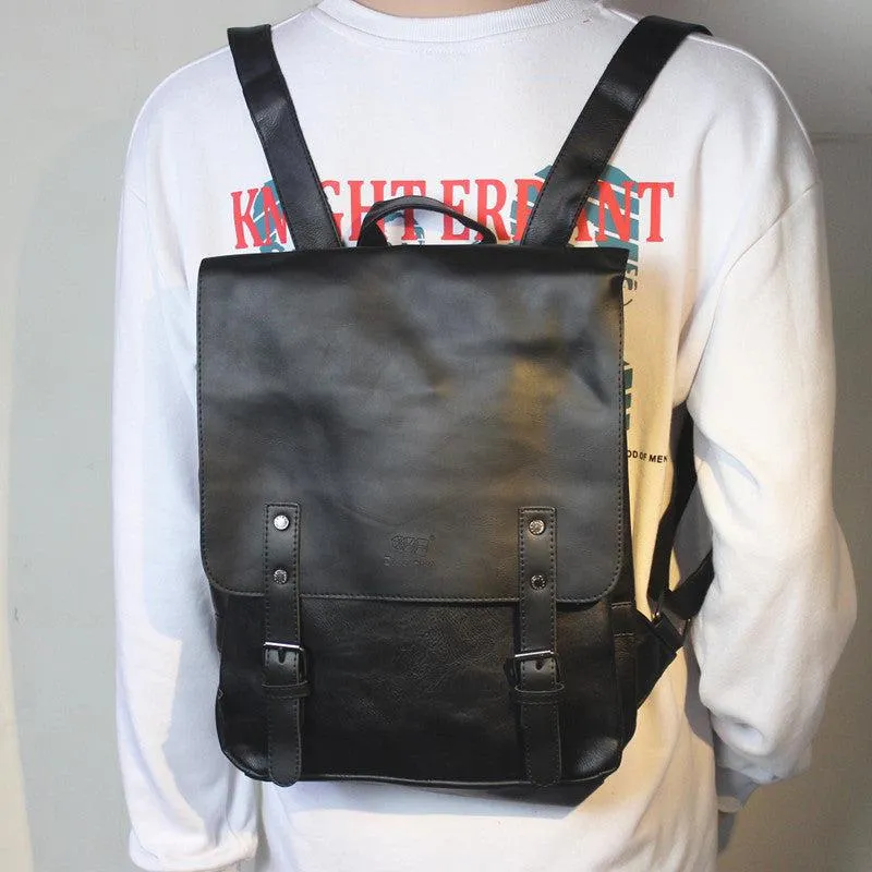 Vvsha  Christmas Gift Vintage Faux Leather Backpack