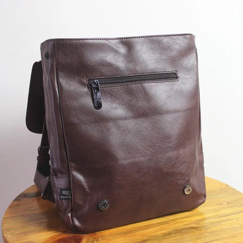 Vvsha  Christmas Gift Vintage Faux Leather Backpack