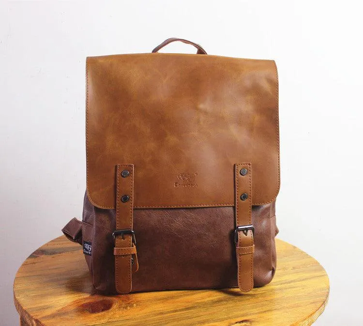 Vvsha  Christmas Gift Vintage Faux Leather Backpack