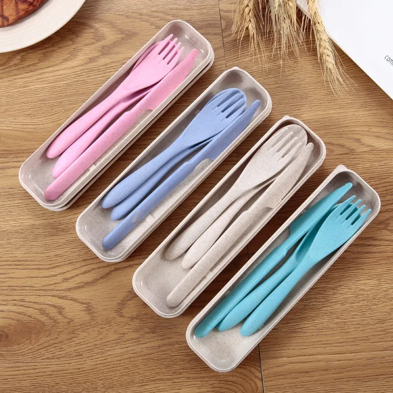 WHEAT STRAW CUTLERY SET