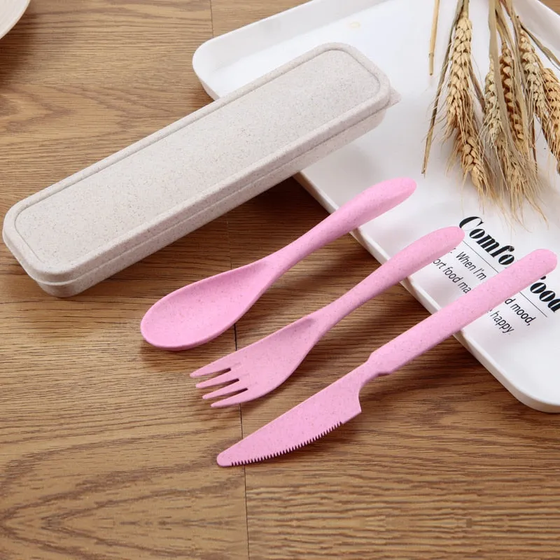 WHEAT STRAW CUTLERY SET
