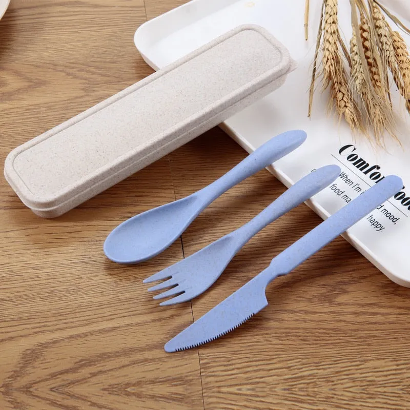 WHEAT STRAW CUTLERY SET