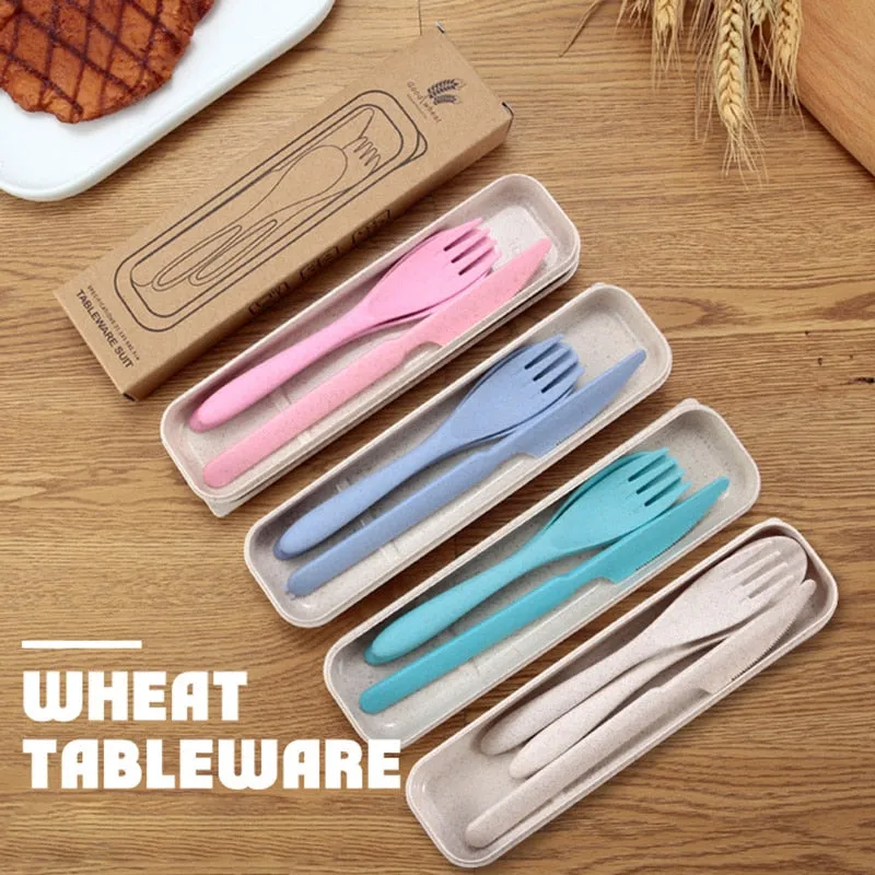 WHEAT STRAW CUTLERY SET