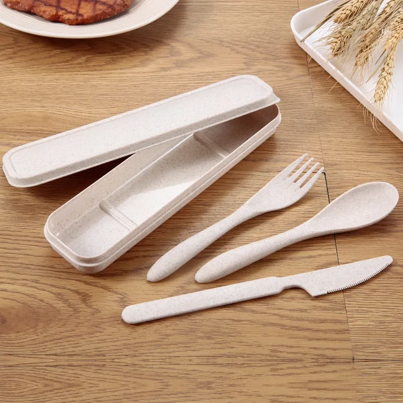 WHEAT STRAW CUTLERY SET