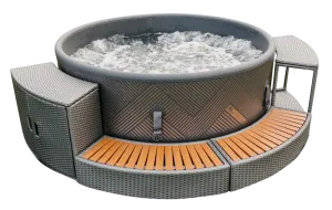Wicker Surround Unit Set