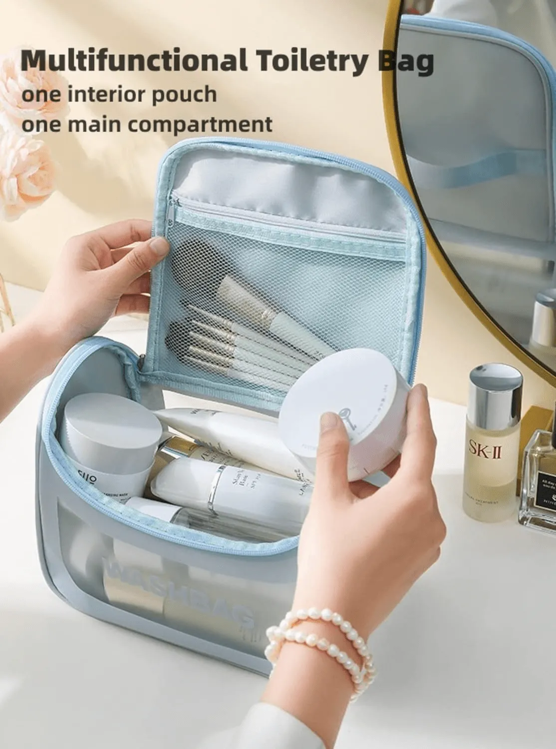 Women Cosmetic Travel Makeup Bag Waterproof