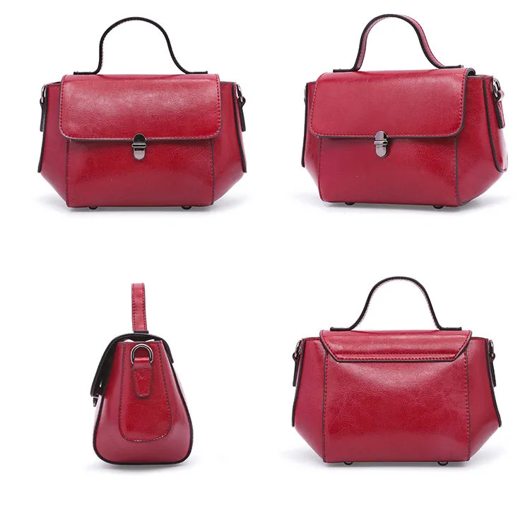 Women's Small Leather Crossbody Bags Leather Shoulder Bag Purses for Women