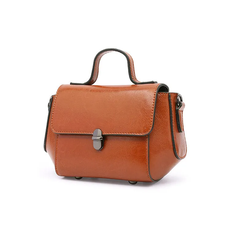 Women's Small Leather Crossbody Bags Leather Shoulder Bag Purses for Women