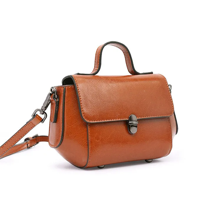 Women's Small Leather Crossbody Bags Leather Shoulder Bag Purses for Women