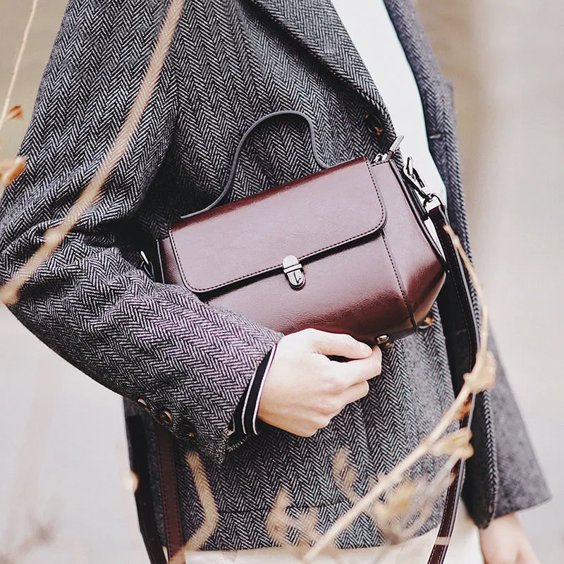 Women's Small Leather Crossbody Bags Leather Shoulder Bag Purses for Women