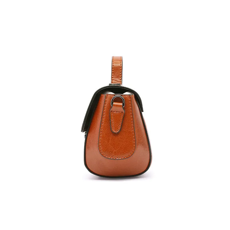 Women's Small Leather Crossbody Bags Leather Shoulder Bag Purses for Women