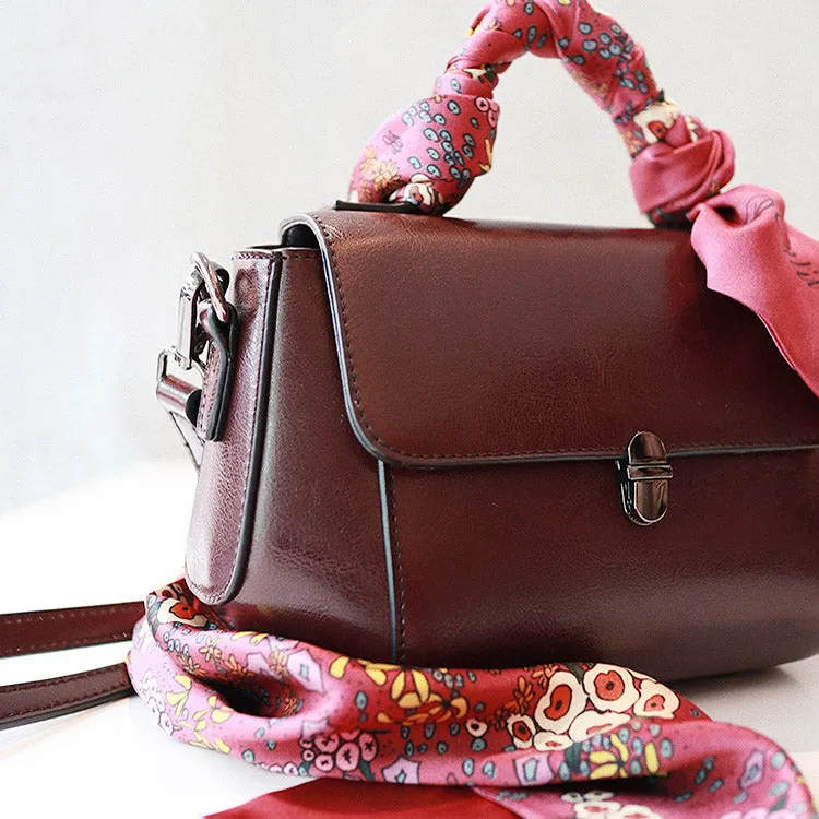 Women's Small Leather Crossbody Bags Leather Shoulder Bag Purses for Women