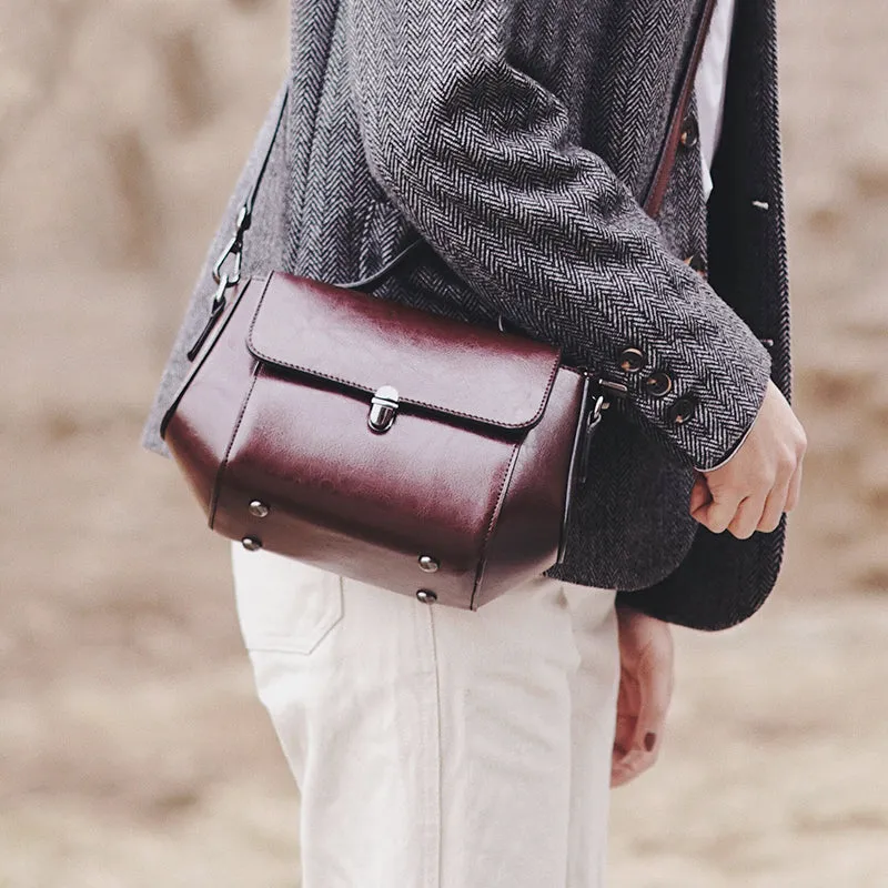 Women's Small Leather Crossbody Bags Leather Shoulder Bag Purses for Women