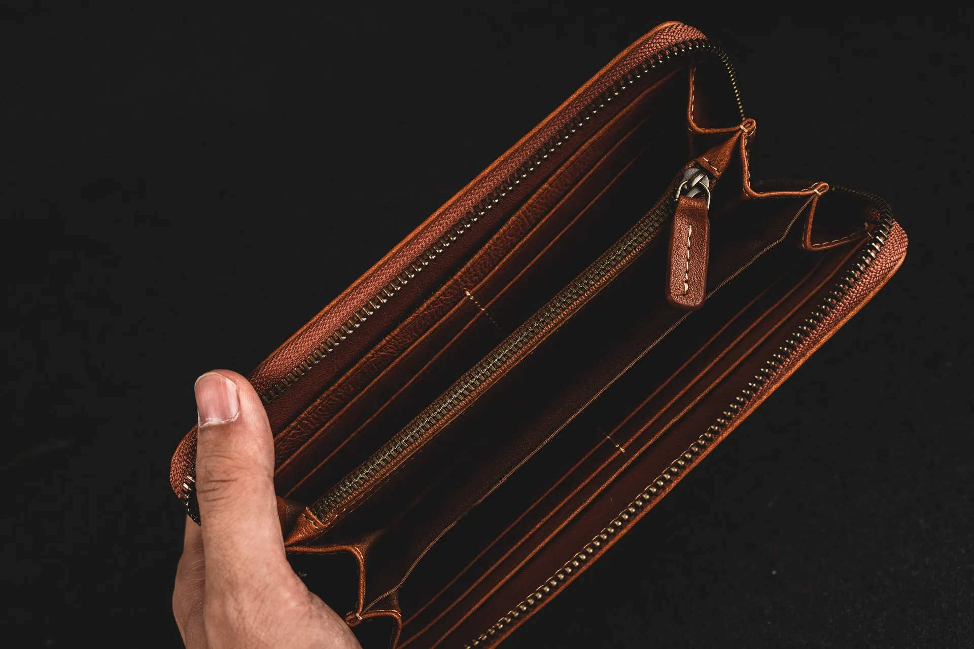 YAAGLE Unisex Knitted Leather Notecase Wallet YG81244