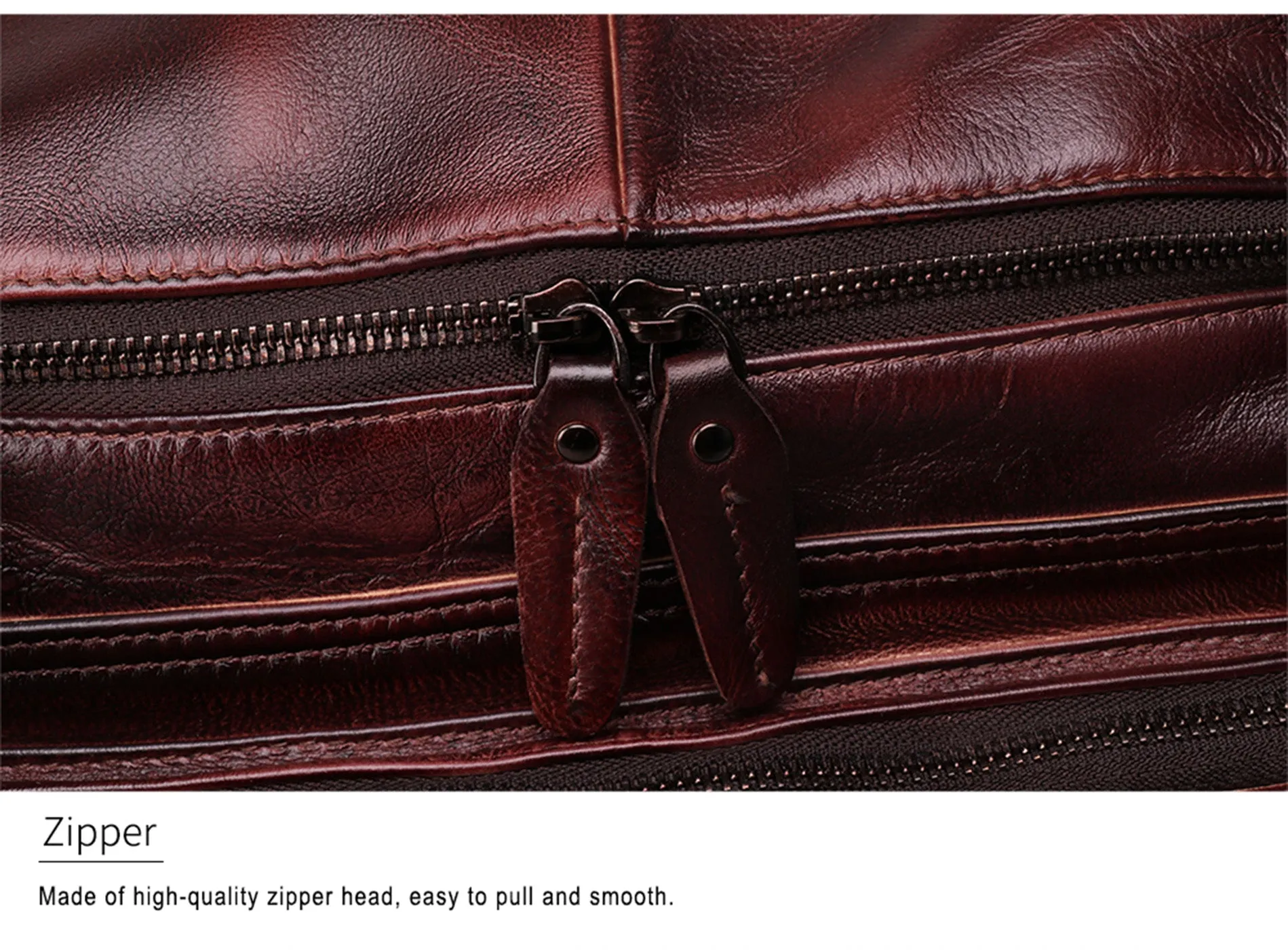 YAAGLE Unisex Large Tanned Leather Duffle Handbag YG6464