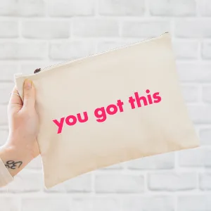 You Got This Oversized Pouch - Natural